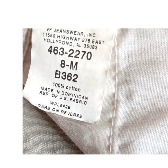 90s LEE VINTAGE Women's‎ Chino Pants Khakis Taper NEW Old Stock Size 8 29x31.5 - Picture 10 of 11